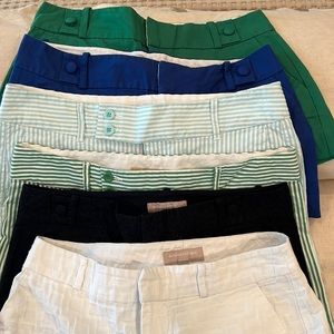 Lot of 6 banana republic shorts